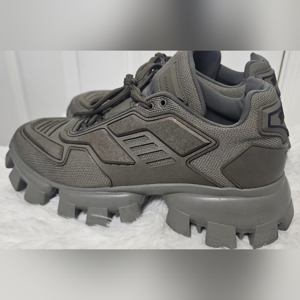 Prada Cloudbust Thunder Gray/Green Sneakers 11